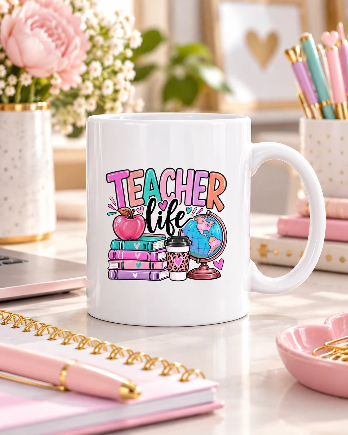 Mug Teacher Life para Maestras - Image 3